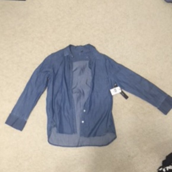 Chambray Button Up Shirt - Picture 1 of 3